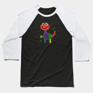 Crayon Dinosaur #2 Baseball T-Shirt